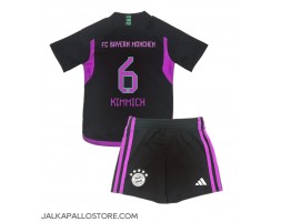 Bayern Munich Joshua Kimmich #6 Vieraspaita Lapsille 2023-24 Lyhythihainen (+ shortsit)